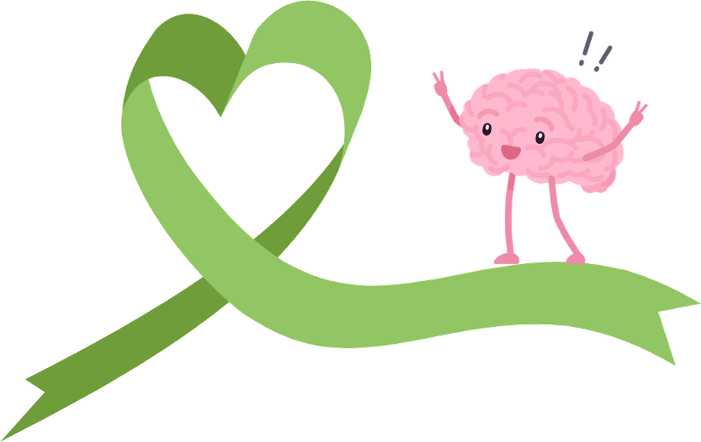 Mental Health Matters - a colorful paper cut-out collage graphic for the Just Jelly Unfiltered Mental Health Awareness Month blog