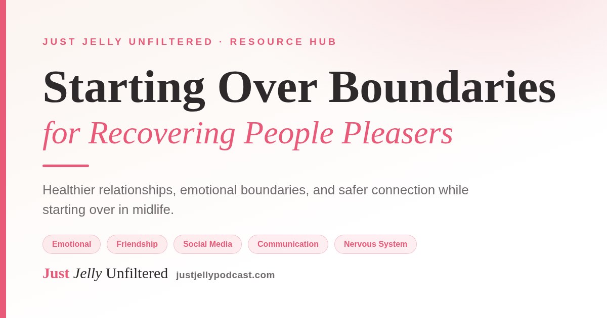 Healthy Boundaries for the Recovering People Pleaser guide cover