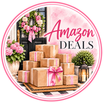Amazon Deals packages on a front porch