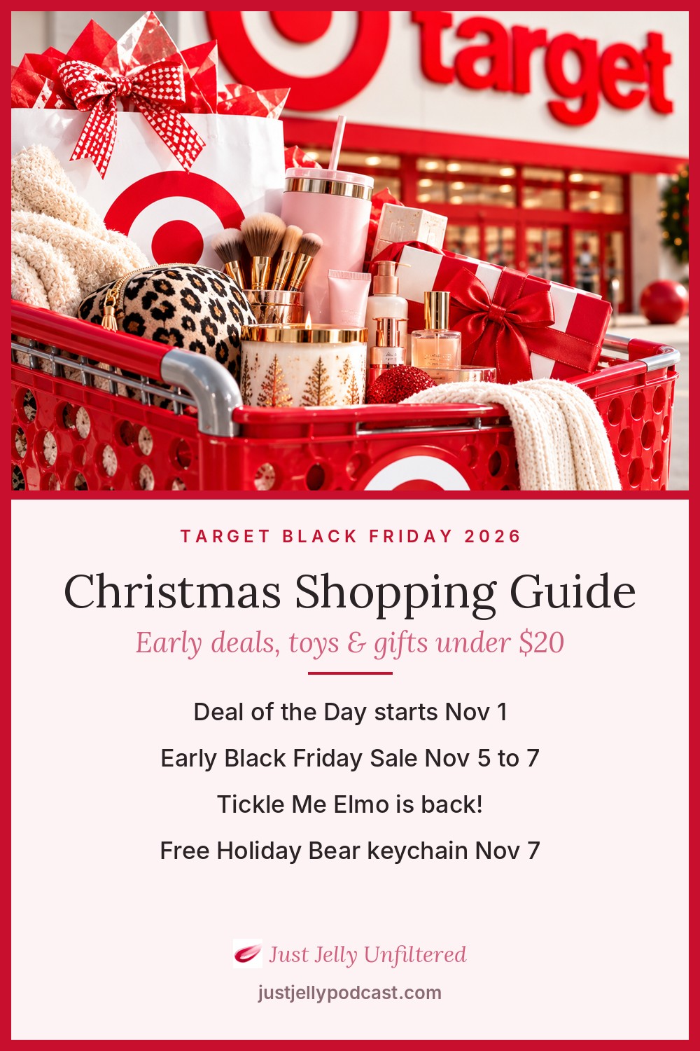 Pinterest pin: Target Black Friday 2026 Christmas Shopping Guide